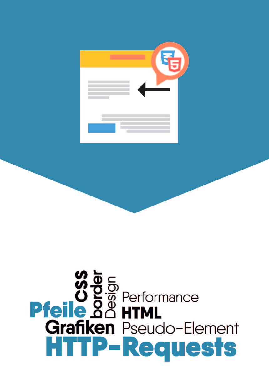 HTTP-Requests sparen mit Triangle / Pfeile ohne Grafiken mit CSS