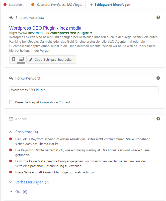 SEO für Wordpresswebseiten