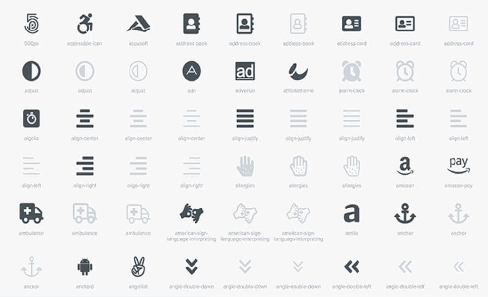 Über 2481 Wordpress Icons nutzen - Fontawesome - Bsp. divi theme