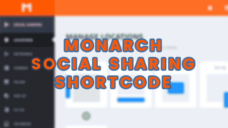 Monarch Social Sharing Shortcode erstellen