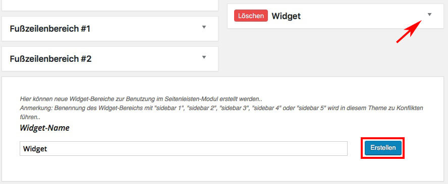 Widget hinzufügen WordPress