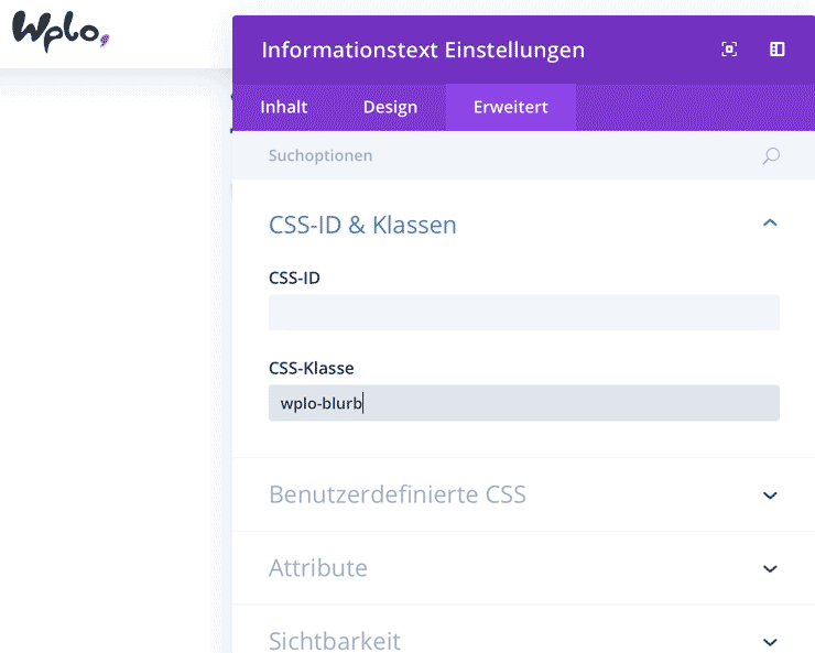 Wplo-Blurb-CSS-Klasse