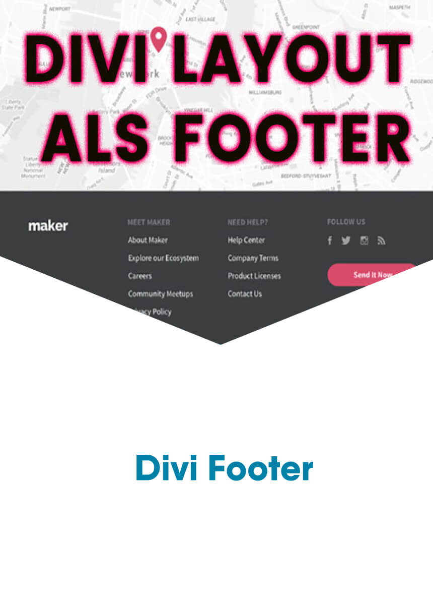 Divi Footer Layout anpassen