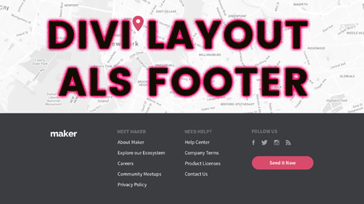 Das Divi Footer Layout anpassen