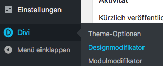 Wordpress Designmodifikator