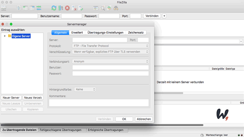 Filezilla FTP Client nutzen mit Wordpress und Strato