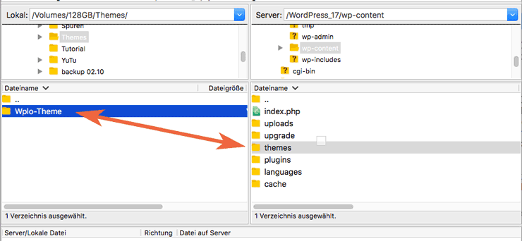 FTP Daten übertragen