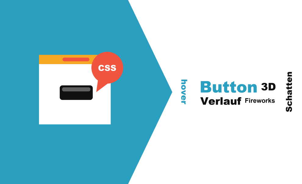 Dreidimensionaler Button mit CSS-Verlauf und Schatten