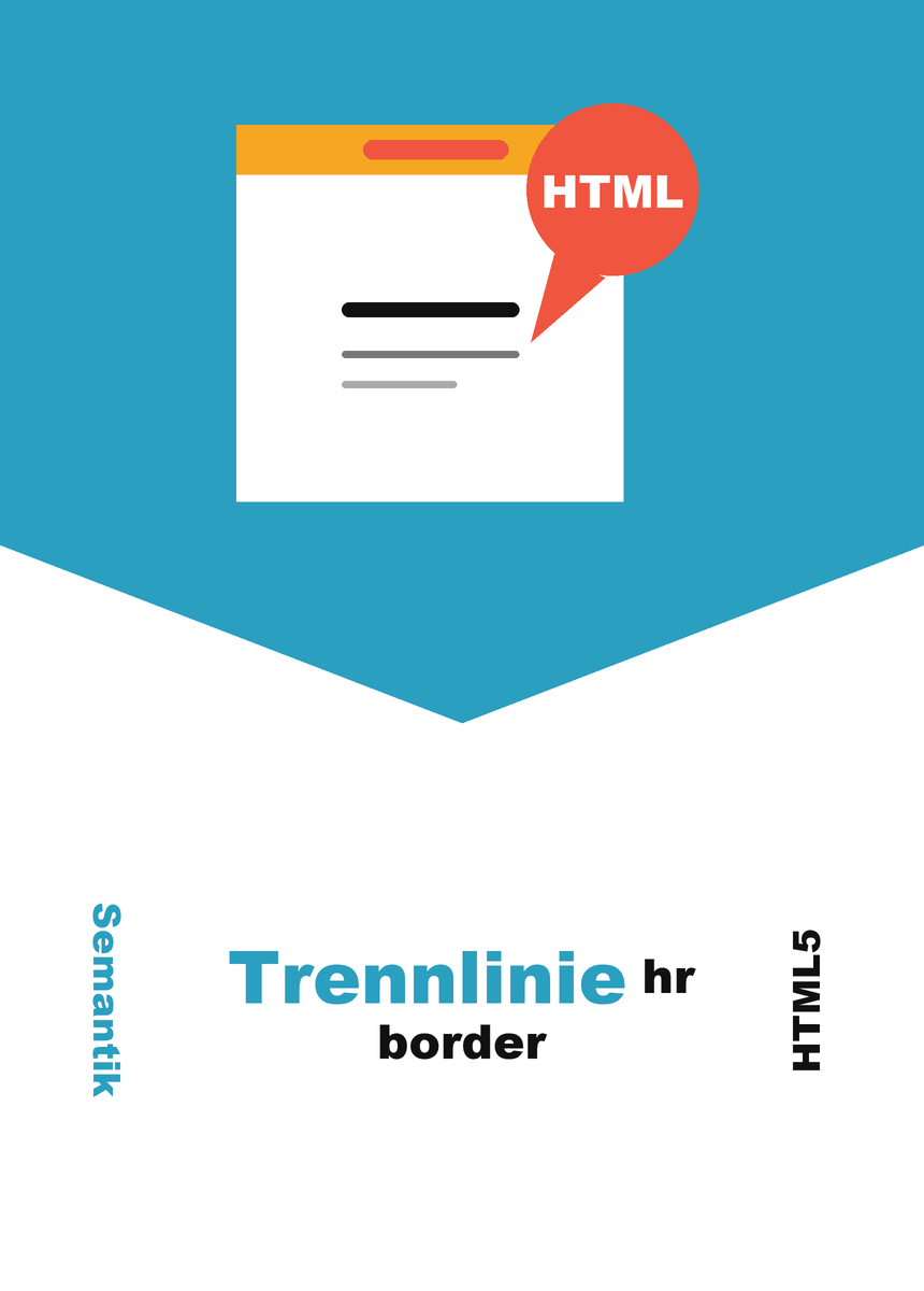 Horizontale Trennlinie mit dem HTML-Element hr gestalten