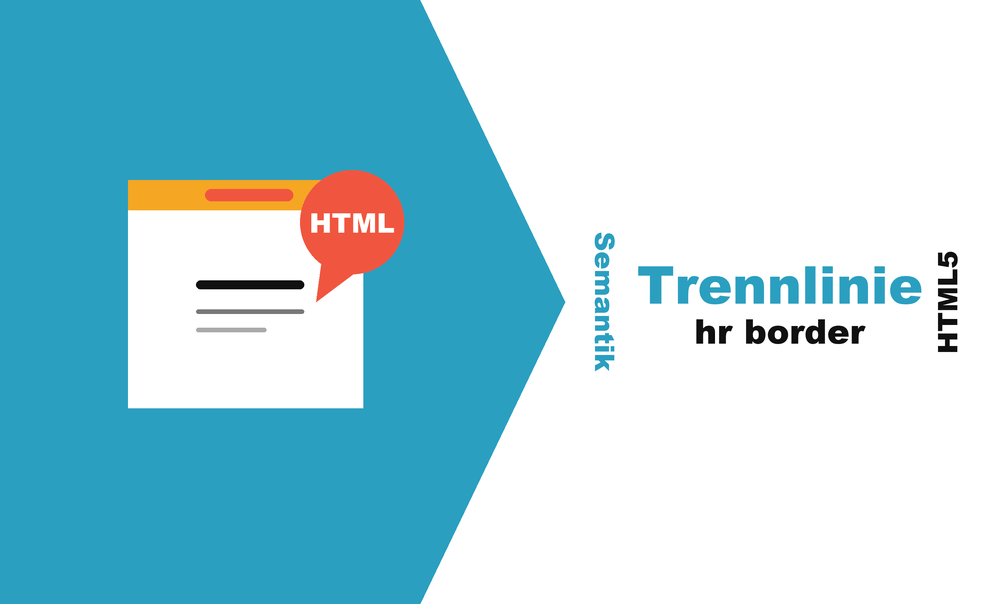 Horizontale Trennlinie mit dem HTML-Element hr gestalten